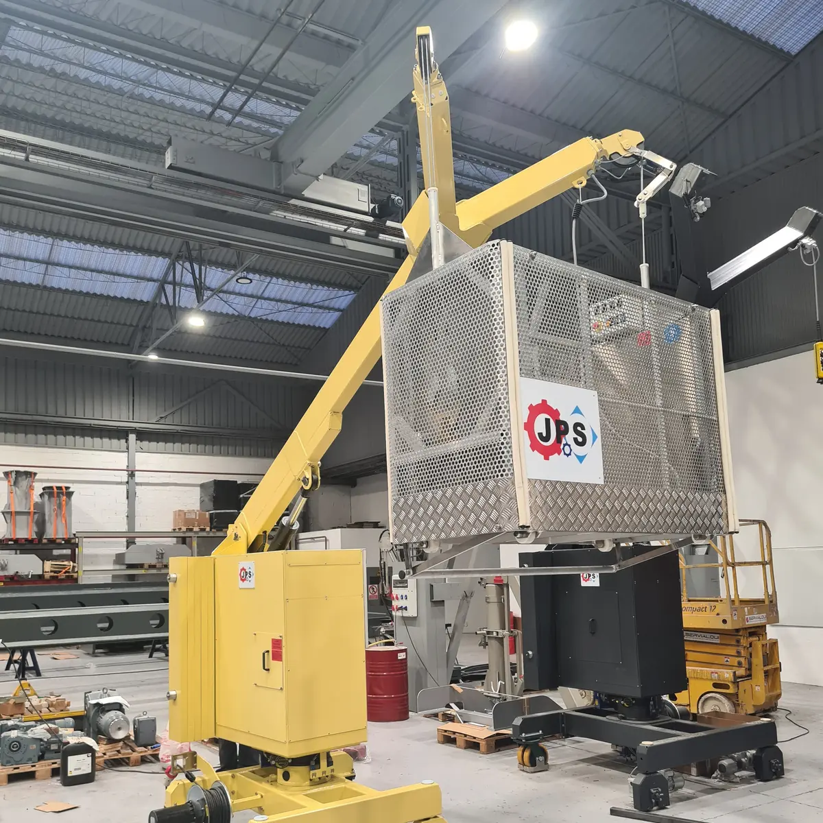 GPBMU building maintenance unit assembled on the factory floor in Madrid